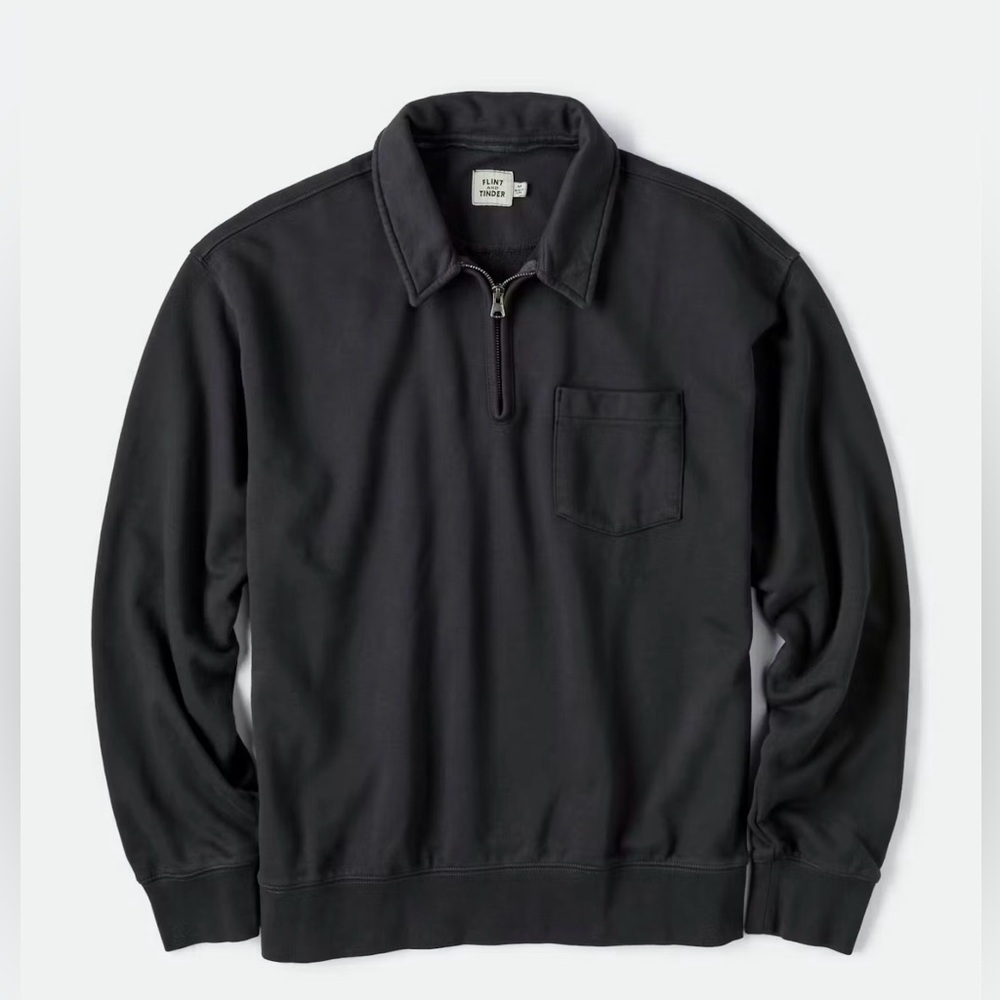 Flint & Tinder midweight terry quarter zip